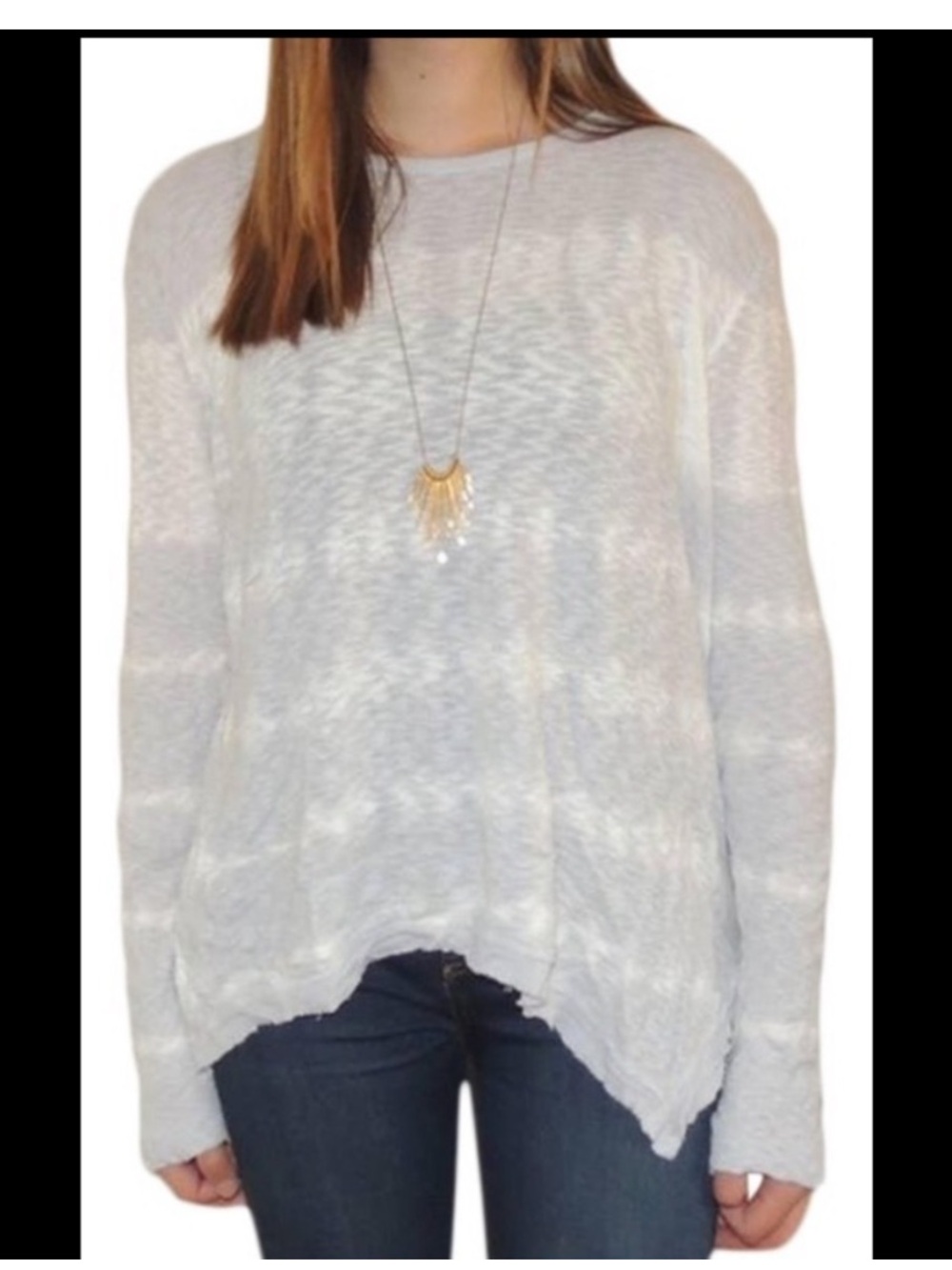 Anthropologie Left of Center Fela Slub Knit Tunic Size Medium